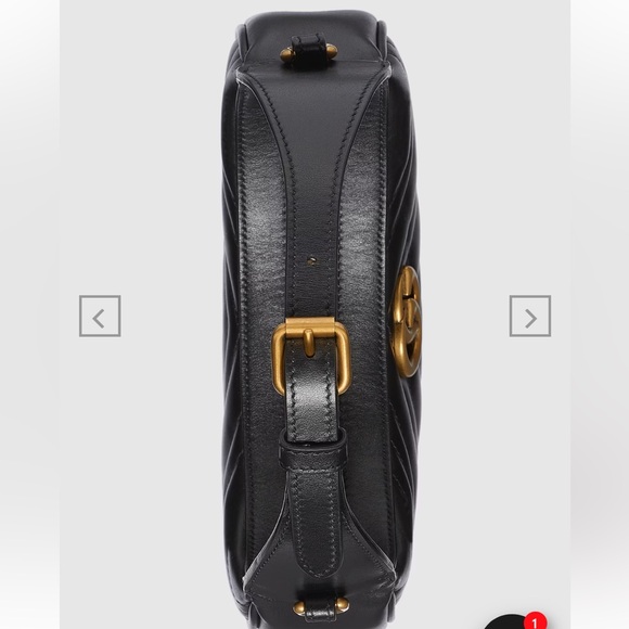 Gucci GG MARMONT HALF-MOON-SHAPED MINI BAG - Picture 6 of 15